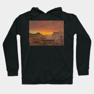 Rome, Rooftops at Sunset by Frederic Edwin Church Hoodie